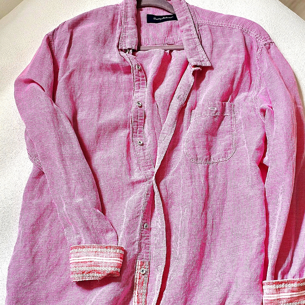 Tommy Bahama Casual Pink XL linen 🩷